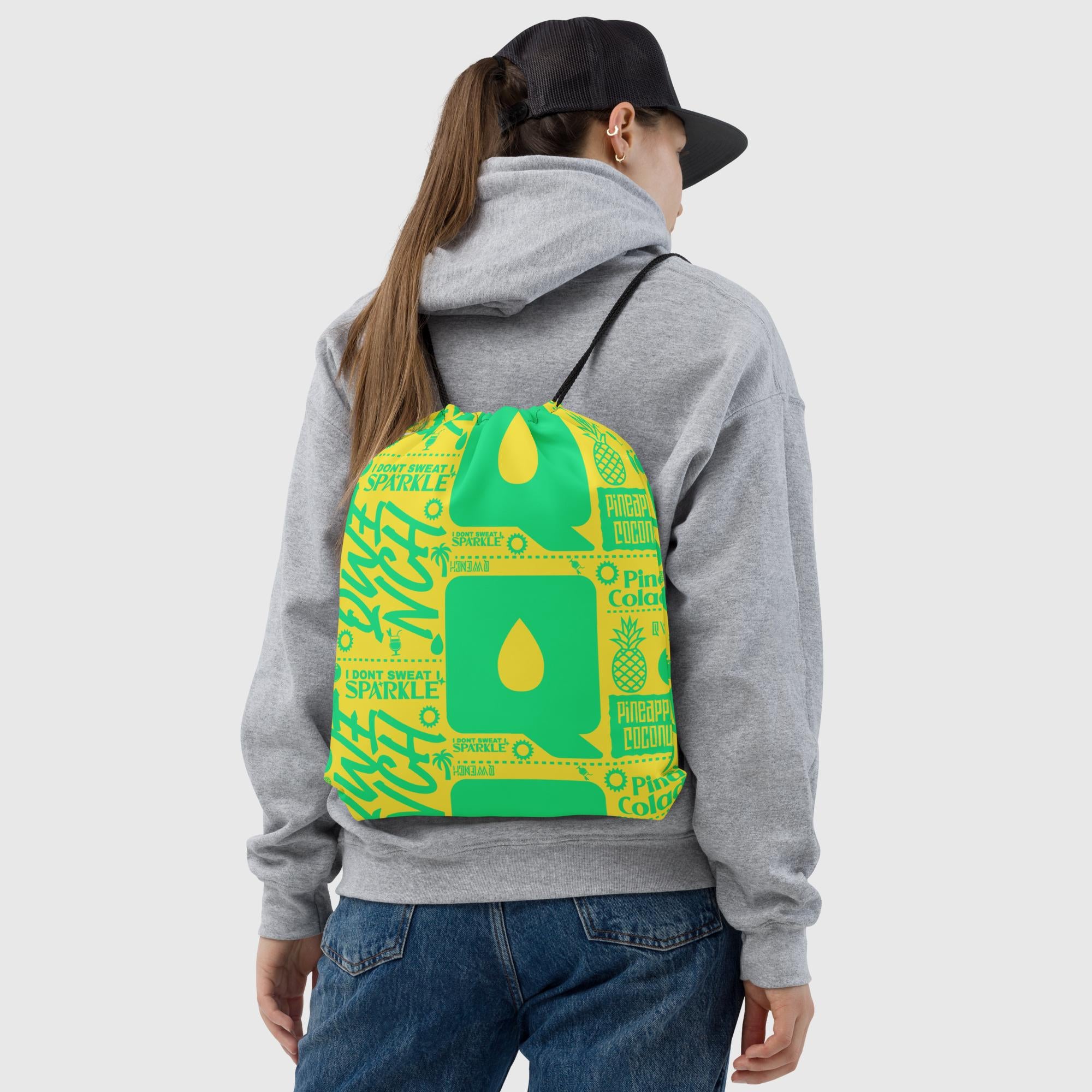 Premium Drawstring Bag - Pina Colada v2.0
