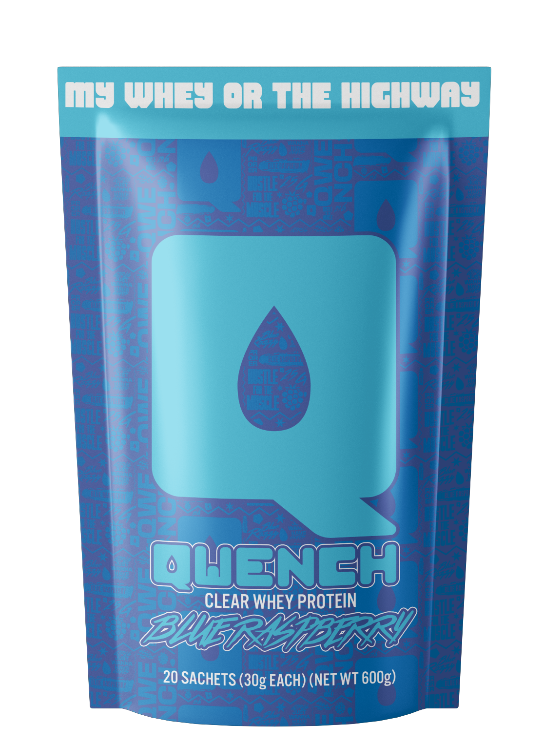QWENCH Protein - Blue Raspberry – Scientific Supplement Solutions LLC