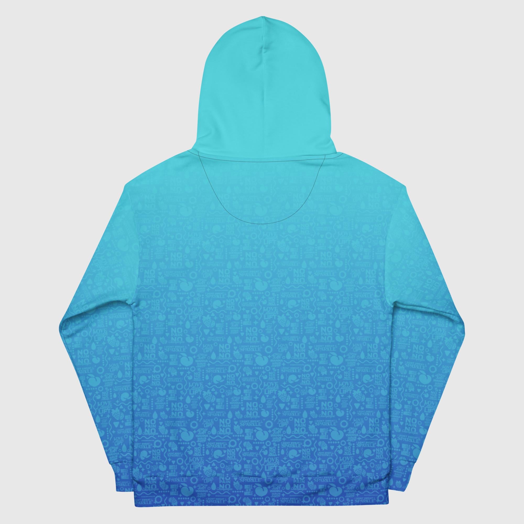 Women's Athletic Hoodie - Blue Razzy