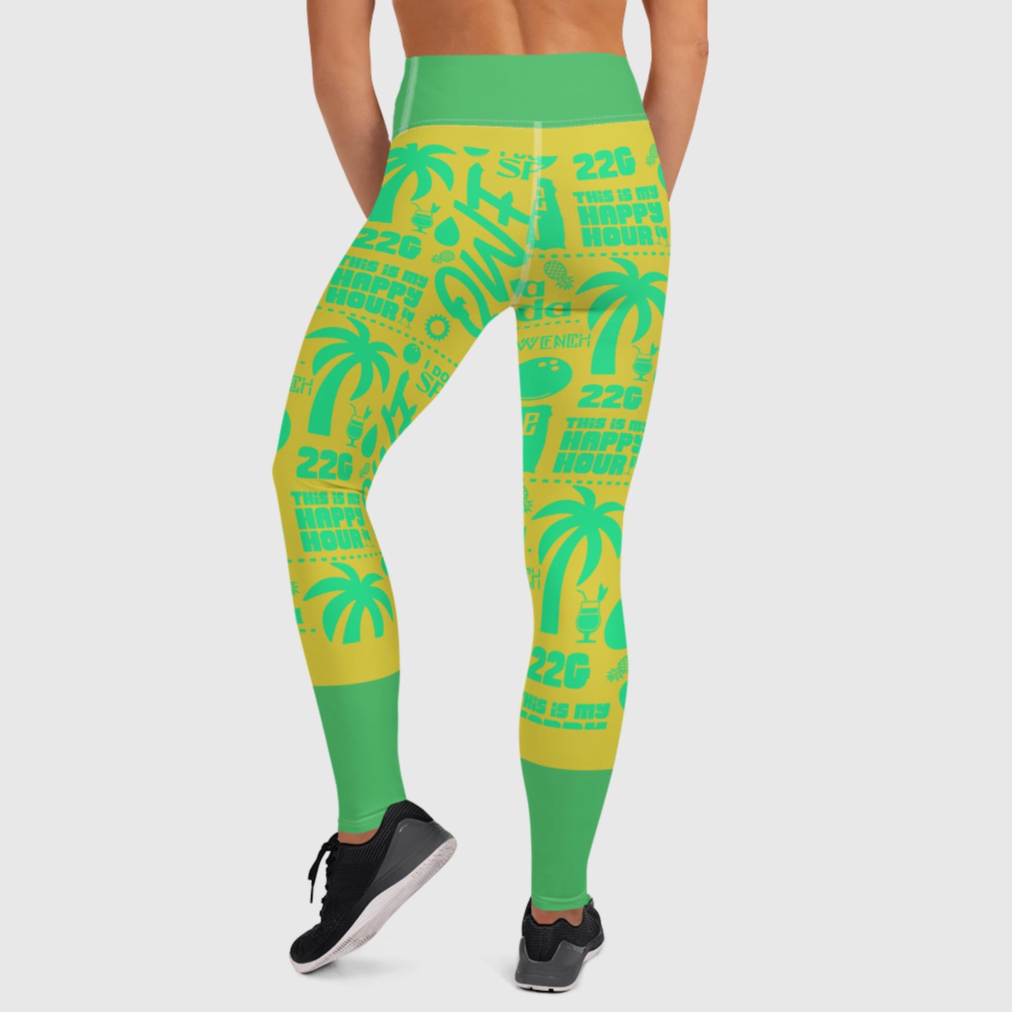 Premium Women's Yoga Leggings - Pina Colada v2.0