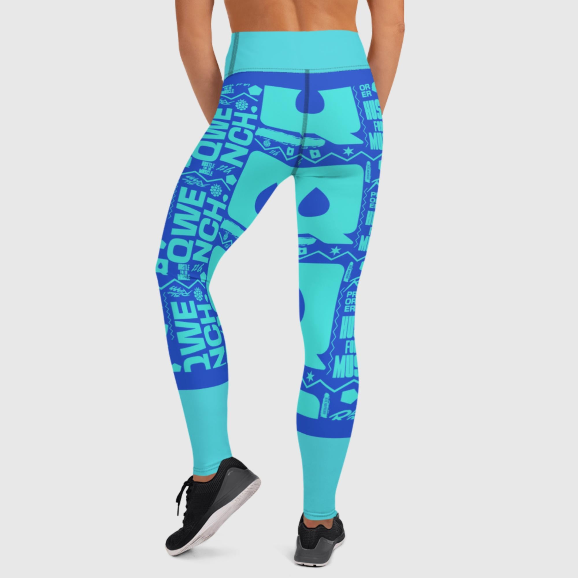 Premium Women's Yoga Leggings - Blue Razzy v2.0