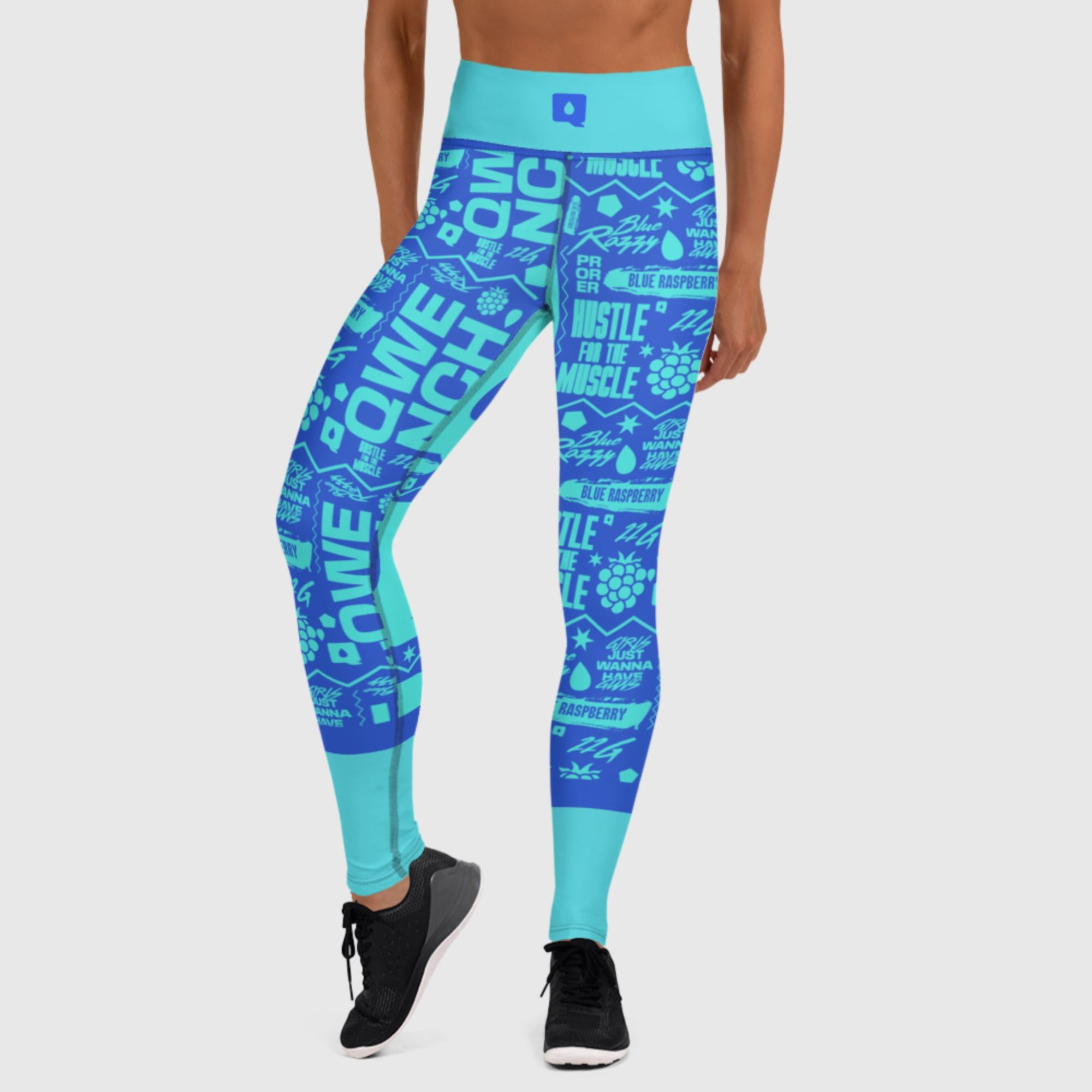 Premium Women's Yoga Leggings - Blue Razzy v2.0