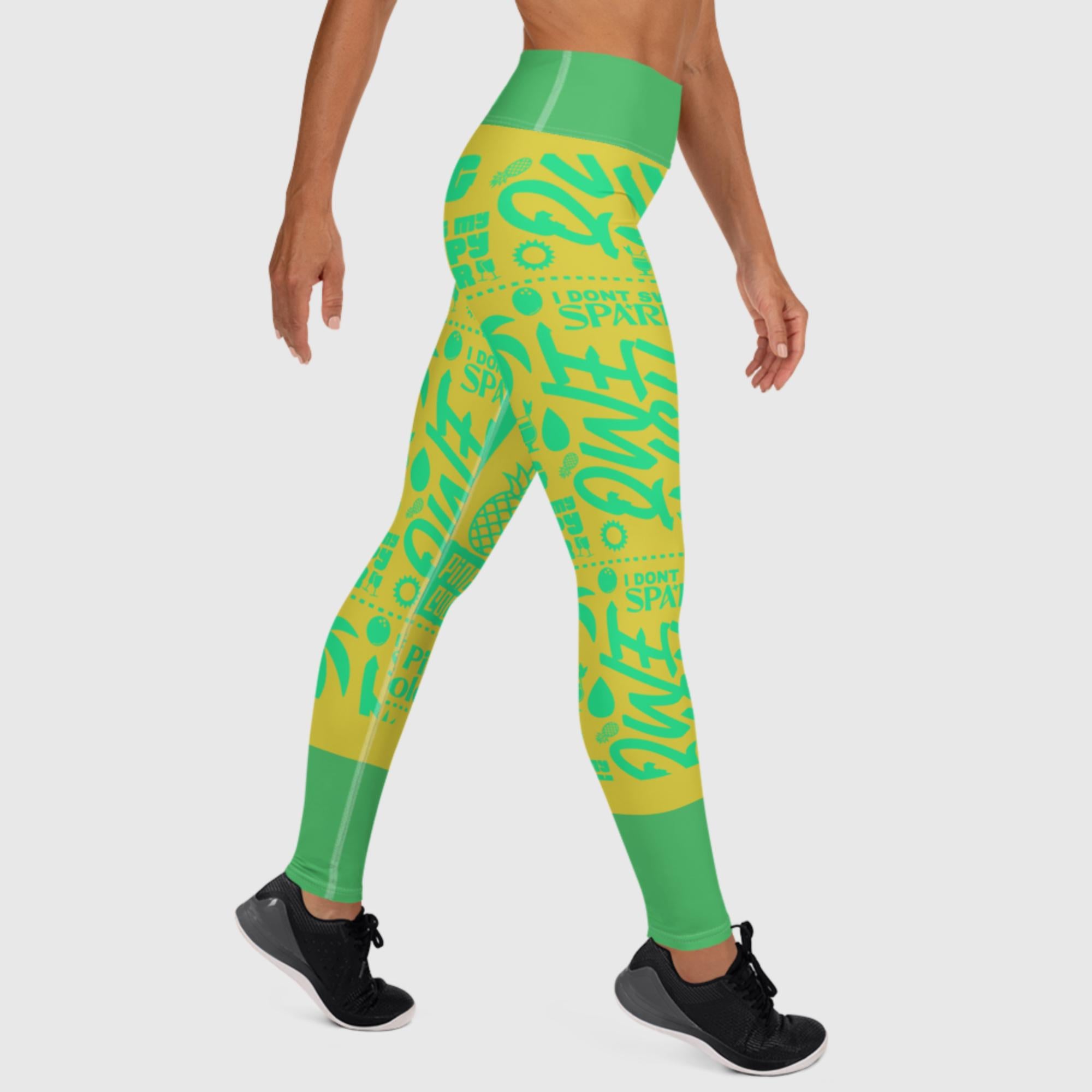 Premium Women's Yoga Leggings - Pina Colada v2.0