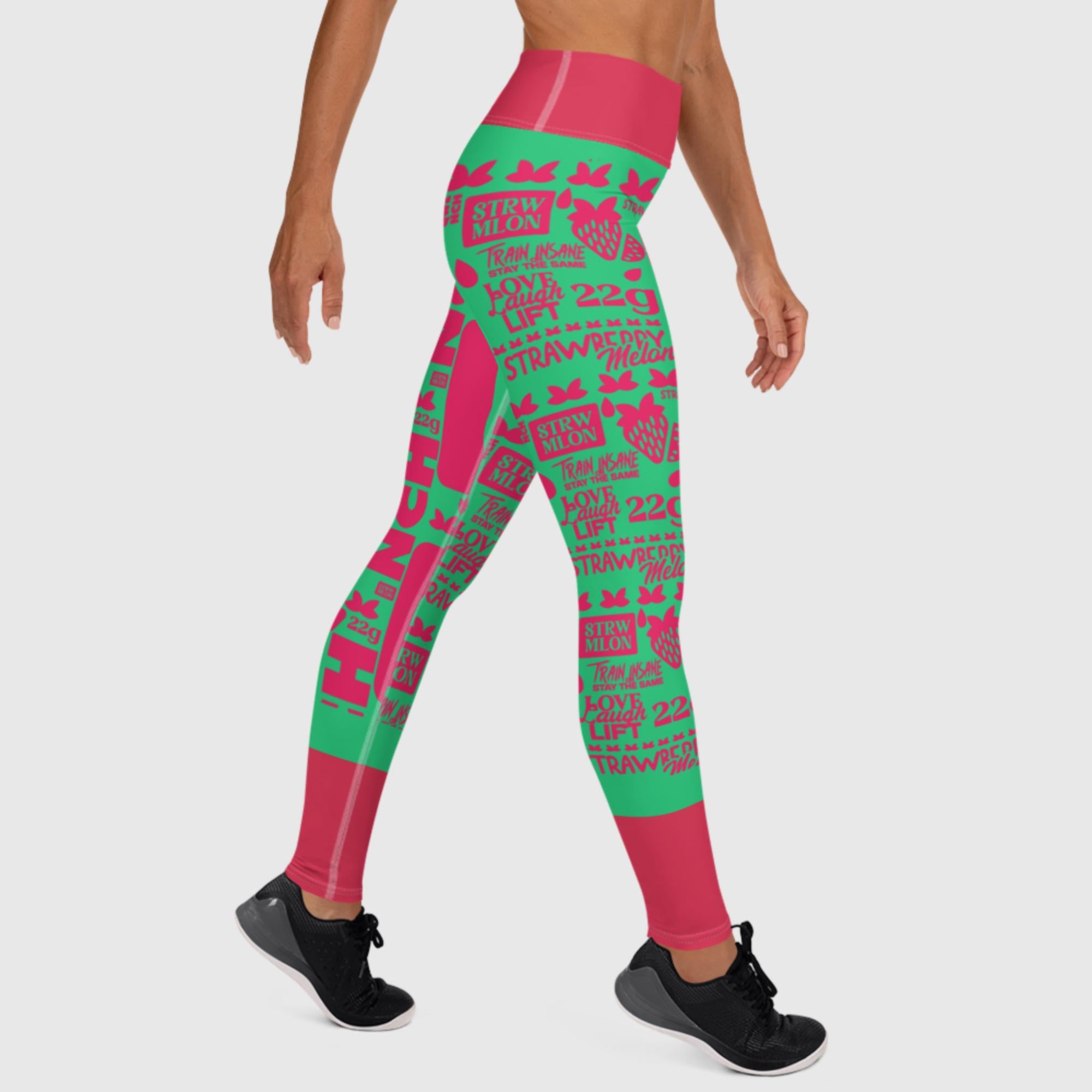 Premium Women's Yoga Leggings - Straw Melon v2.0