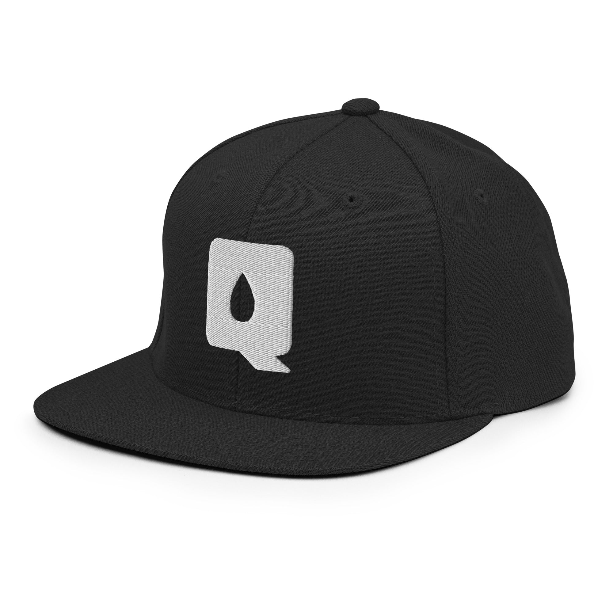 Premium Snapback Cap - "Q" (White Logo)