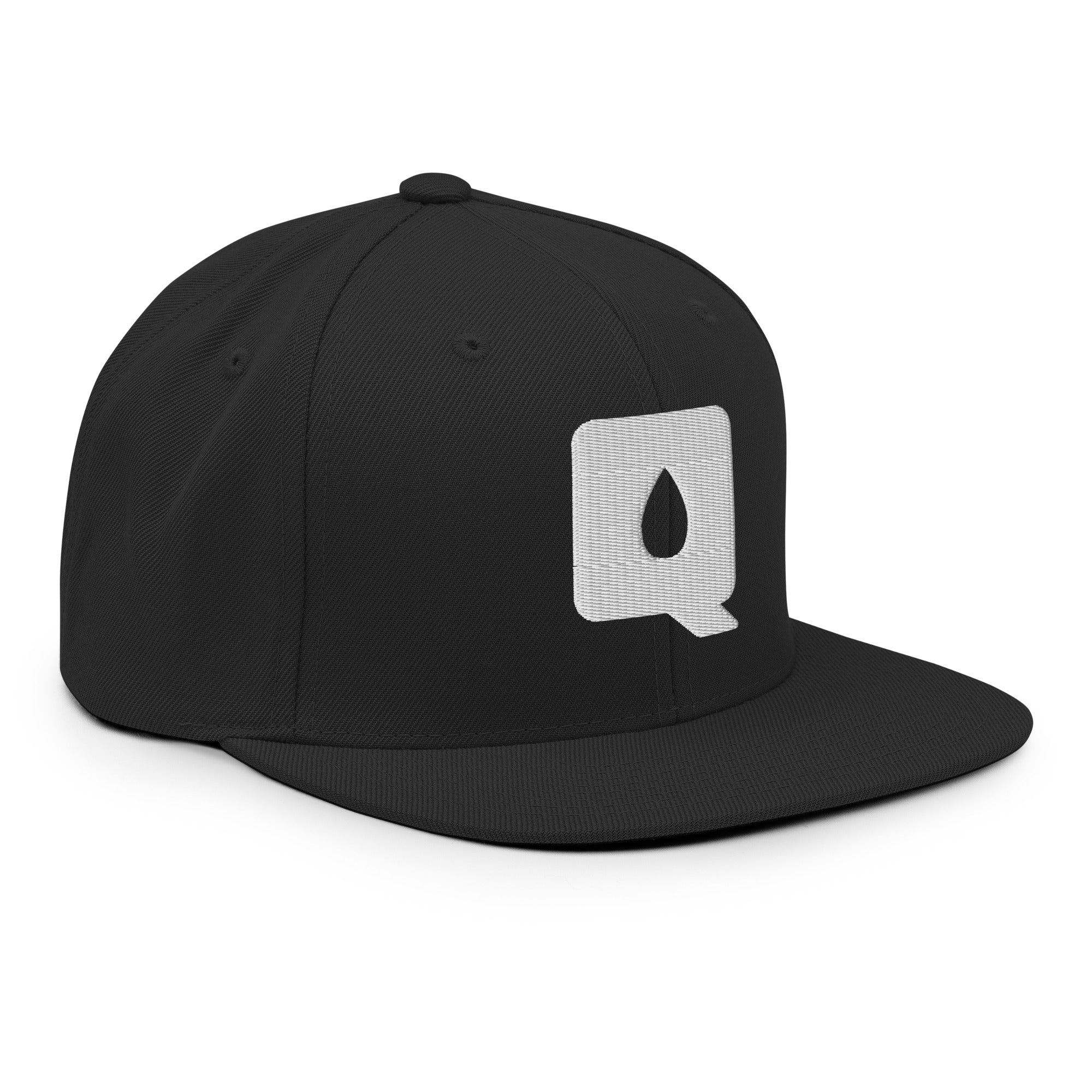 Premium Snapback Cap - "Q" (White Logo)