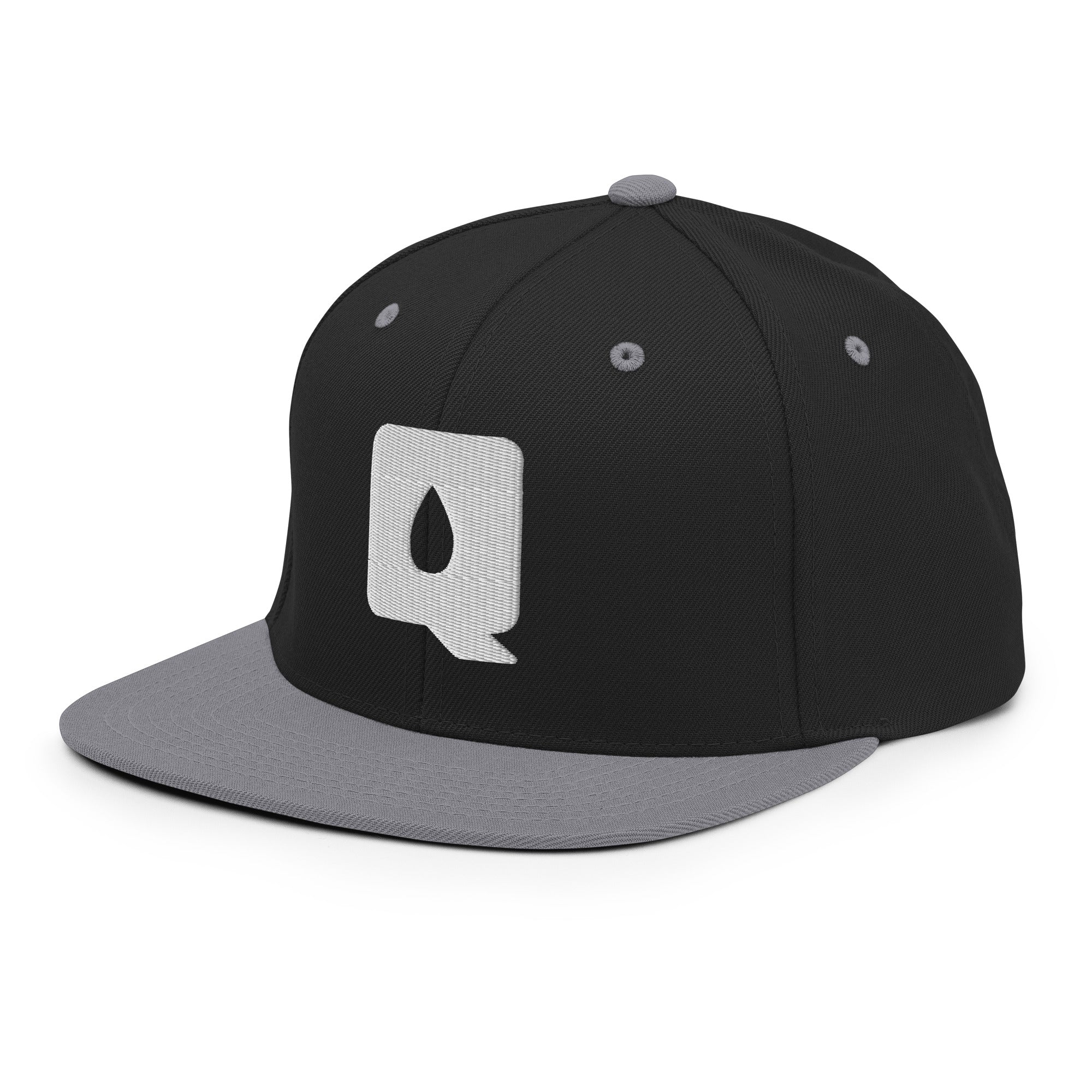 Premium Snapback Cap - "Q" (White Logo)