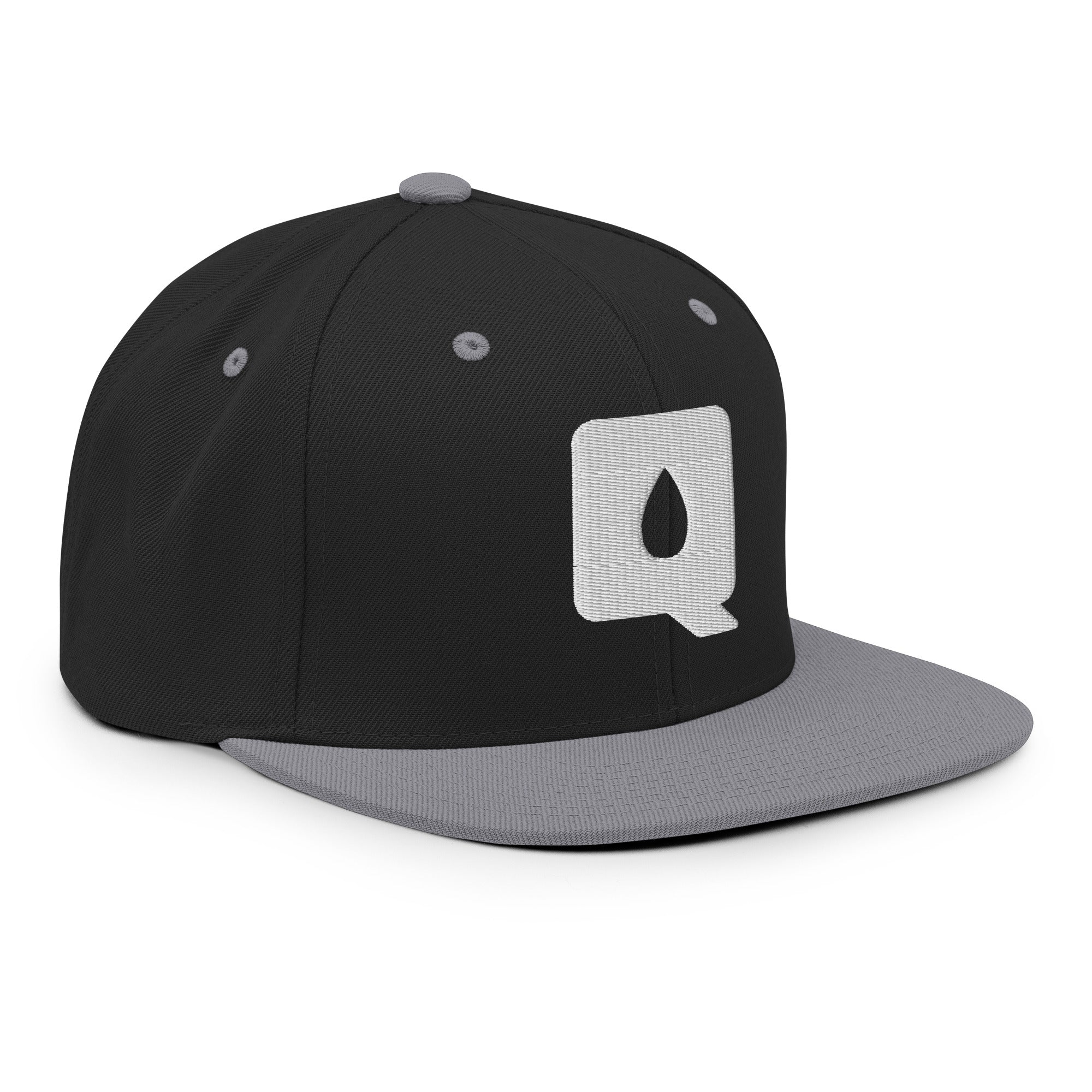 Premium Snapback Cap - "Q" (White Logo)