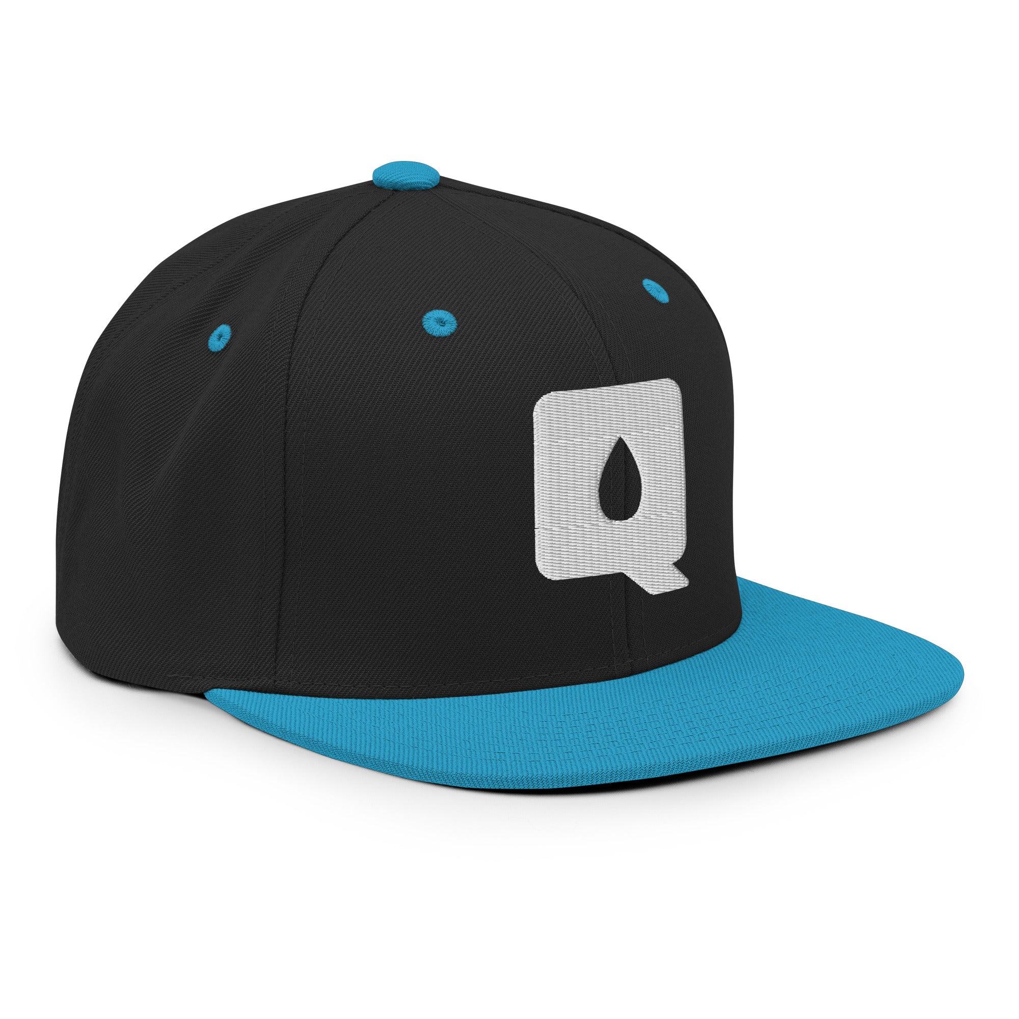 Premium Snapback Cap - "Q" (White Logo)